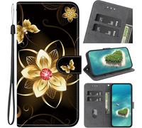 Kal-Étui Pour Samsung Galaxy A14 5g,Coque Housse En Cuir À Clapet Motifs Peinture Animaux Ou Fleurs Ou Papillons Antichoc Bourse Poche Pour Samsung Galaxy A14 5g,Coloré -6