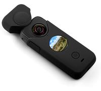 KAL-Étui Silicone + Protège-Objectif Pour Insta360 One X2 Caméra Protection Anti-Rayure Anti-Poussière Couvercle Lens Cap