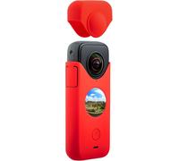 KAL-Étui Silicone + Protège-Objectif Pour Insta360 One X2 Caméra Protection Anti-Rayure Anti-Poussière Couvercle Lens Cap