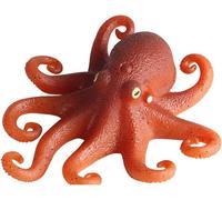 Kal-Figurines D'animaux Marins, Simulation De Poulpe En Caoutchouc Tpr, Jouet Anti-Stress, Jouet De Décompression, Accessoires De Farces Pour Enfants (Blanc)