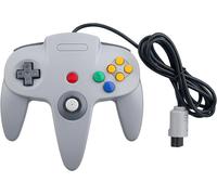 Kal-Filaire Contrôleur Gamepad Joystick Joypad Compatible Pour Nintendo 64 N64 Console Jeux Vidéo Couleur Gris