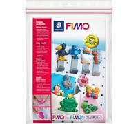 Kal-- Fimo Accessoires - Polybag 1 Moule - 10 Motifs Animaux Rigolos - 6x4 Cm - 8742 09