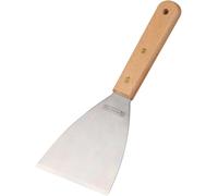 KAL-Fm Professional 21549 Spatule Pour Plancha, Grise, Bois De Hêtre, Acier Inoxydable, 23,5 Cm