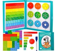 KAL-Fraction Game, Jeu Magnétique De Fractions, Jeu De Fractions Magnétiques, Jeux Éducatifs Mathématiques, Fractions Magnétiques, Jouet Mathématiques Montessori, À Partir De 7 Ans