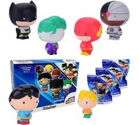 KAL-Funny Box Dc Squishy Heroes, Jeux Pour Enfants 3 Pièces, Jouets Squishy Anti-Stress, Idées Cadeaux Enfants, Vous Pouvez Trouver Des Super-Héros Comme Superman, Flash, Joker Et Cyborg