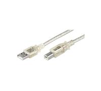 KAL-Goobay 68973 Câble Hi-Speed USB 2.0, Transparent, 3m Longueur