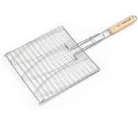 KAL-Grille Barbecue, Grille À Poisson Convient A Griller 3 Poissons, 59X28X2Cm
