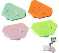 Kal-Guide De Couture, Couture Précise Avec Guide Magnétique Polygone -Lot De 4 Rails Magnétiques De Couture, Couleurs Variées (Vert, Orange, Rose, Émeraude), Convient Aux Machines À Coudre