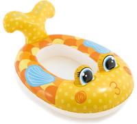 KAL-Haberkorn Bateau Gonflable Pour Enfant Ou Pataugeoire En 3 Designs (Jaune/Fish Lady)