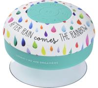 KAL-- Haut-Parleur Et Mains Libres Bluetooth® Résistant À L'Eau, 8,5X8 Cm, Silicone Et Abs, Thème Après La Pluie, Chanter Sous La Douche, Microphone Intégré, Câble De Chargement Usb Inclus