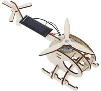 KAL-Hélicoptère À Construire Soi-Même - Jouet Pour Enfants - Puzzle 3D - Bricolage - Hélicoptère Fait À La Main - En Bois - Pour Enfants - Kit De Modélisation Gizmo - Manuel Pour Élèves