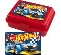 KAL-Hot Wheels - Blue Car - Boîte À Déjeuner Avec Cloison - Rouge