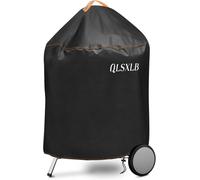 KAL-Housse Barbecue Rond Exterieur Imperméable, Bache Barbecue Charbon Résistante De 420D Oxford ¿50X81Cm, Accessoires Barbecue Anti-L'Eau/Anti-Vent/Anti-Uv/Anti-L'Humidité/Antipoussière Noir