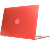 KAL-Housse De Protection Compatible Avec Macbook Air 13 Pouces (2015), Coque Mat Hard-Case Etui Rigide Ultra-Fine Slim Laptop Shell, Avant Et Arrière Snap On Cover Plastique Mince, Couleur:Rouge