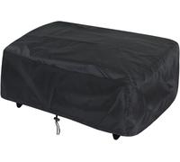 KAL-Housse De Protection Pour Plancha,Dimension 80X60X25 Cm,Imperméable, Anti-Uv, Noir,Housse Plancha Universelle Gazinière Barbecue D¿Extérieur