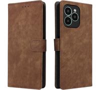KAL-Housse Pour Fossibot S2 Etui, Rfid Protect Pu/Tpu Cuir Coque Magnétique Portefeuille, Marron