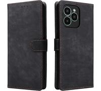 KAL-Housse Pour Fossibot S2 Etui, Rfid Protect Pu/Tpu Cuir Coque Magnétique Portefeuille, Noir