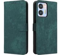 Kal-Housse Pour Oukitel C35/C36 Etui, Rfid Protect Pu/Tpu Cuir Coque Magnétique Portefeuille, Vert