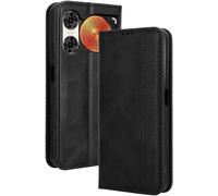 Kal-Housse Pour Telephone Zte Nubia Music2 Etui, Pu/Tpu Retourner Cuir Coque Magnétique Portefeuille, Noir