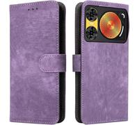 Kal-Housse Pour Zte Nubia Music 2/Z2460 Etui, Rfid Protect Pu/Tpu Cuir Coque Magnétique Portefeuille, Marron