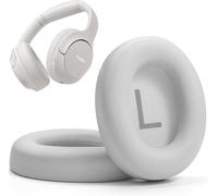 KAL-Ht2 Coussinets D'Oreille, Coussinets De Rechange Housse En Cuir Protéiné Souple, Imperméable Pour Un Ajustement Confortable Avec Maille Anti-Poussière, Mousse D'Isolation Phonique \U2013 Blanc
