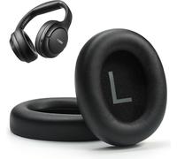 KAL-Ht2 Coussinets D'Oreille, Coussinets De Rechange Housse En Cuir Protéiné Souple, Imperméable Pour Un Ajustement Confortable Avec Maille Anti-Poussière, Mousse D'Isolation Phonique \U2013 Noir