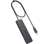 KAL-Hub Usb C, Adaptateur Macbook Pro Avec Multiple Ports Usb 3.0, Otg 5 Gbit/S Ultra Mince, Câble De 20 Cm, Pour Macbook, Mac Pro, Mac Mini, Imac, Surface Pro, Xps, Pc, Clé Usb, Disque Dur Portable