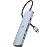 KAL-Hub Usb C, Station D'Accueil Usb C, 6-En-1 Usb C Dongle Dual Monitor Avec 4K-Hdmi, Ports Usb 3.0/2.0, Lecteur De Cartes Sd/Tf, Compatible Avec Macbook Pro/Air, Surface Pro, Ipad Pro