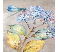 Kal-Ihr Serviette Dragonfly 33x33cm 20 Pièces Serviette En Papier Serviette De Table Serviettage