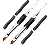 Kal-In 1 Pinceau Nail Art Ongles Spatule À Double Extrémité Et Pinceau Manucure Outil Nail Art Pen Pour Ongles Extension Gel Ongles Gel De Construction Uv Gel¿Noir¿