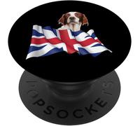 Kal-Irish Red And White Setter Popsockets Popgrip - Support Et Grip Pour Smartphone/Tablette Avec Un Top Interchangeable