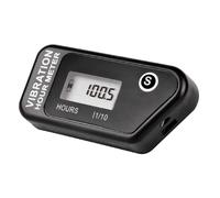 KAL-Jayron Wireless Re-Settable Vibration Étanche Compteur Horaire Pour Générateur Moteur Hors-Bord Dirtbike Compresseur Tondeuse À Gazon Moto Tronçonneuse(Noir)