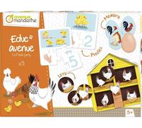 Kal-Je516c - Educ'avenue ""La Poule Party"" : Mémo 20 Pièces, 10 Puzzles 3 Pièces, 10 Cartes Éducatives Et Un Loto 4 Cartes + 20 Jetons - À Partir De 3 Ans