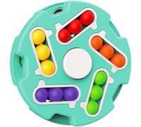 KAL-Jeu D'Aptitude. Cube De Dextérité Rotatif. Casse-Tête À Billes. Turquoise