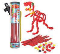 KAL-Jouet Anti-Stress Pour Enfants À Partir De 5 Ans, Jeu Éducatif Montessori Pour Garçons Et Filles, Blocs De Construction Flexibles - Velociraptor Set