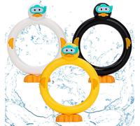 KAL-Jouet De Plongée, 3Pcs Jeux De Piscine Pour Enfant, Jeux Piscine Enfant, Anneaux De Plongée, Jouets De Natation Pour Piscine De Plongée, Enfants L'Entraînement Sous-Ma, Jouet De Natation Pour Pis