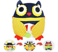 KAL-Jouets Sensoriels À Boucles Pour Tout-Petits, Voyage À Fermeture Éclair En Avion Et En Voiture, Montessori Pour, Développement Des Compétences Des Tout-Petits(Modèle Owl)