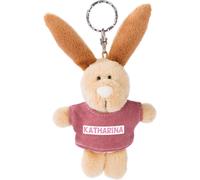 KAL-Katharina 44630 Porte-Clés Lapin Avec T-Shirt Beige 10 Cm