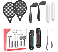 KAL-Kit D'Accessoires De Sport Pour Nintendo Switch 2 - Tennis, Golf & Chambara, Pack Familial Compatible Avec Switch 2 Sports, Pack Switch 2 Familial Pour Jeux Sportifs, Switch 2 Sports Bundle