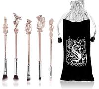 Kal-Kit De Pinceaux De Maquillage, 5pcs Pinceaux À Maquillage, Accessoires Maquillage, Pinceaux Maquillages, Manche En Métal Pour Pinceaux De Maquillage, Cadeaux De Femmes Et De Fille