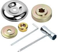 KAL-Kit D'Écrou De Rechange Universel En Métal Pour Tete Debroussailleuse 6 Pièces Kit Fixation Écrou Pour Tondeuse À Gazon Brosse Cutter Et Coupe-Bordures Accessoires Pour Bac De Désherbage