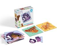 KAL-Kukikuk Puzzle Éducatif Groooosses Pour Enfants À Partir De 2 Ans - Illustré Avec Amour - Favorise La Langue, La Motricité Et Les Conversations Parent-Enfant - Idée Cadeau Avec C?ur Pour Les Peti