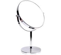Kal-Kxd3108n-10x Miroir Sur Pied Grossissant X 20 Cm Miroir Cosmétique Rotatif À 360° Miroir De Maquillage Chromé Miroir De Rasage Miroir De Salle De Bain Double Face : Normal + Grossissement X 10