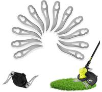 KAL-Lame Debrouissalleuses, Lame Tondeuse Gazon, Lame Coupe Bordure En Métal 12 Pcs, Lame Débroussailleuse, Lame De Rechange Pour Tondeuse Longue Durée, Accessoires Pour Tondeuses À Gazon