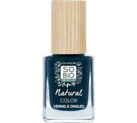 Kal-Léa Nature So Bio Étic Vernis Ongles Naturel -Natural Color Bleu Denim Double Action Soin & Couleur -Fortifie & Protège Huile De Ricin Bio Fortifiante Vegan Made In France 11ml
