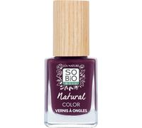 Kal-Léa Nature So Bio Étic Vernis Ongles Naturel -Natural Color Prune Noir Double Action Soin & Couleur -Fortifie & Protège Huile De Ricin Bio Fortifiante Vegan Made In France 11ml