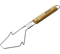 KAL-Lève-Grille Universel -Environ 40 Cm -Avec Poignée En Bois Pour Soulever Et Retirer Les Grilles De Barbecue En Toute Sécurité -Accessoire De Barbecue Pratique Pour Tous Les Barbecues Courants