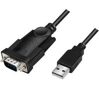 KAL-LogiLink AU0048A - Câble adaptateur USB 2.0 (type A) vers série (RS232-9pin) pour Win 11, longueur 1,5 m