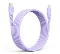 Kal-Long 3m Câble Usb C Vers Usb C 60 W, Câble Tressé De Type C Vers C Charge Rapide Compatible Avec Iphone 15, Ipad Pro, Macbook, Samsung S24/S23/A14/A15/A25/A35/A34/A55/A54/A05s/A04s, Etc