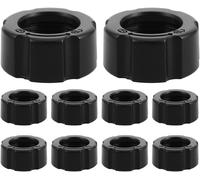 Kal-Lot De 10 Bagues D'adaptation Fixes À Écrous De Serrage Noirs Pour Support De Voiture Supports À Visser En Plastique Pour Adaptateur Fixe À
